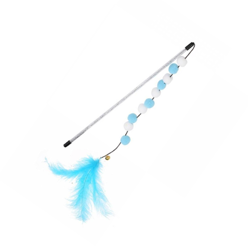 Играчка за котки с топчета за котки, синя