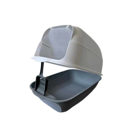 Закрита Котешка Тоалетна-ROUND - синя